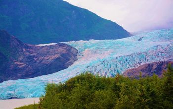 Mendenhall Glacier in Juneau, Alaska