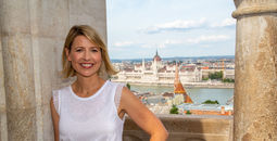 Travel TV Host Samantha Brown at Hungarian Parliament