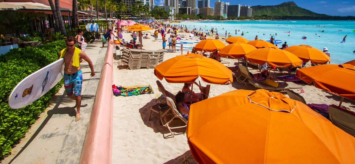 Image: Waikiki, Oahu (Photo via Eric Lindberg)