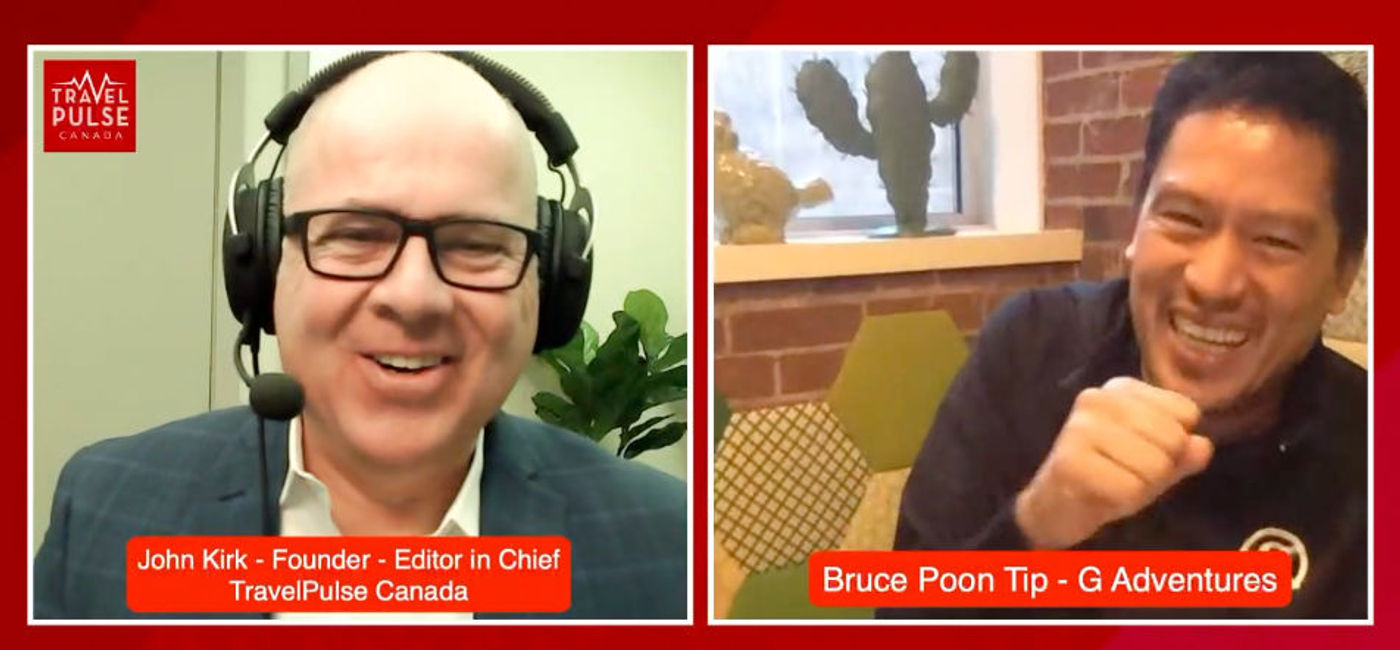 Image: John Kirk and Bruce Poon Tip (PHOTO: TravelPulseCanada)