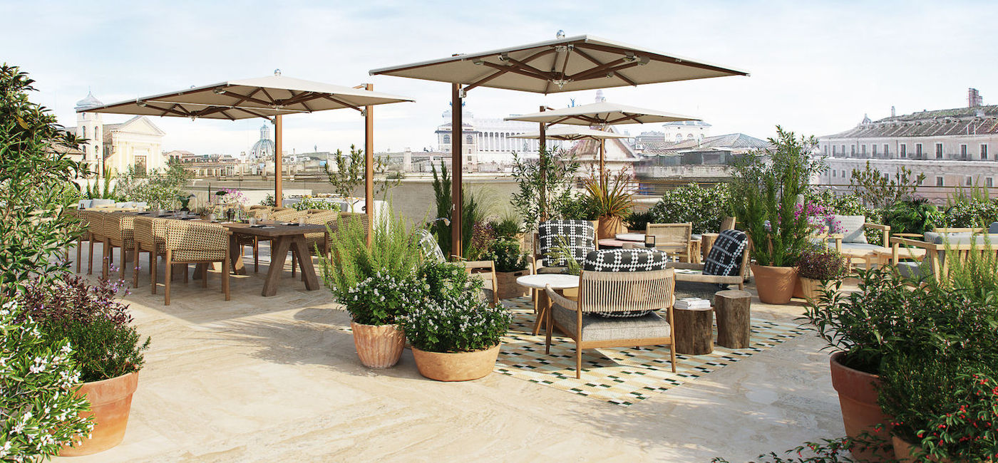 Image: The rooftop terrace at Six Senses Rome, which is set to open this fall. (photo via Six Senses Resorts Spas) (Six Senses Hotels Resorts Spas Media Licence)