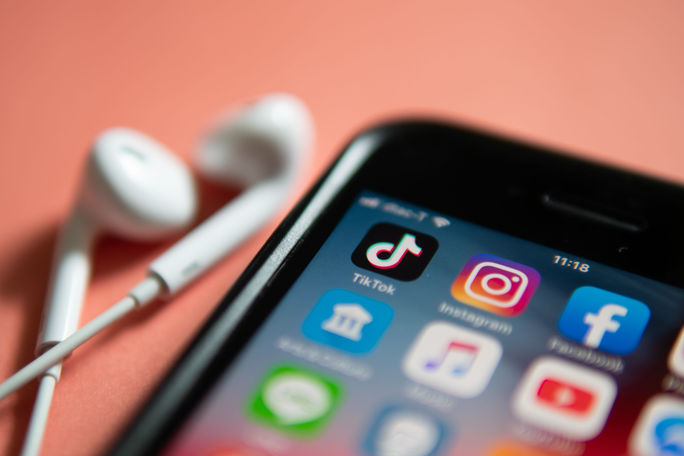 Social media on phone Social media apps on phone