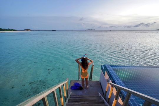 Snorkeling at Robinson Club Noonu, Maldives