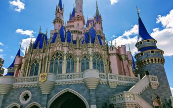 Back of Cinderella's Castle at Walt Disney World
