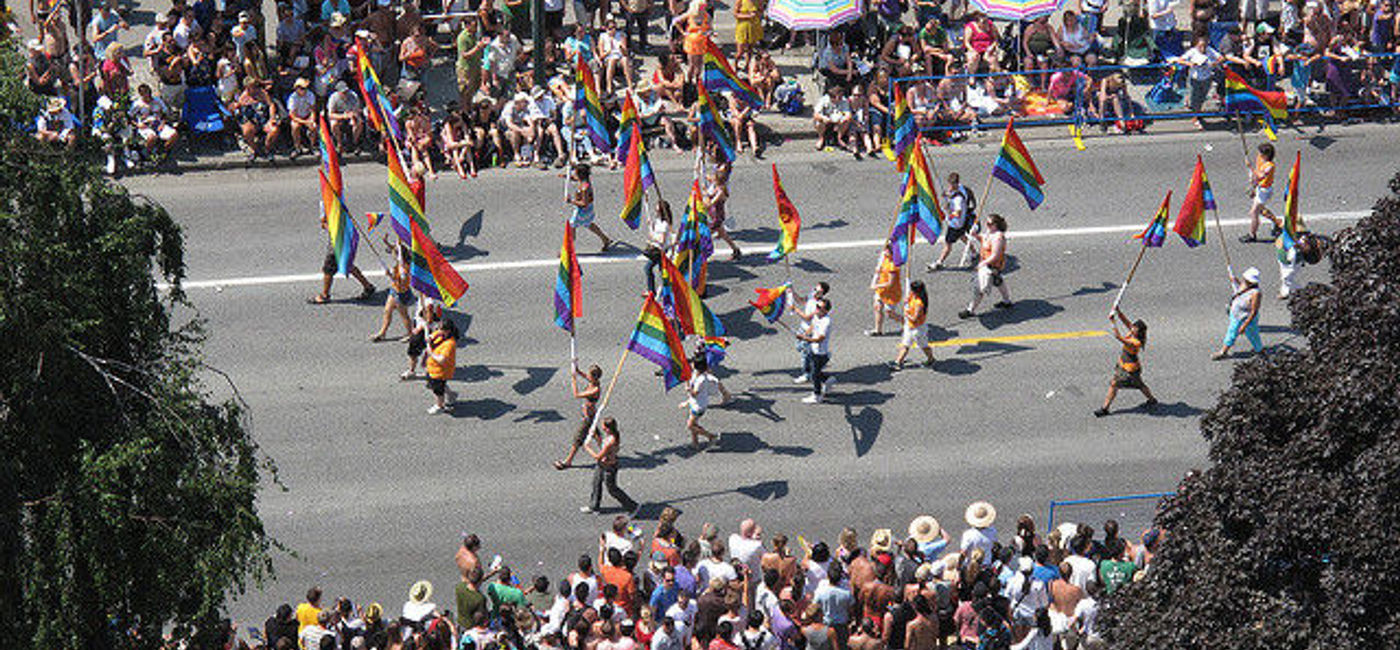 Image: PHOTO: A Vancouver Pride Parade in full swing. (photo via Flickr/Kyle Pearce)