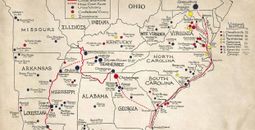 American Cruise Lines, maps, cruise maps, Civil War battlefields cruise, specialty cruises