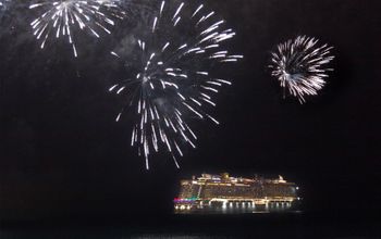 fireworks over Costa Smeralda