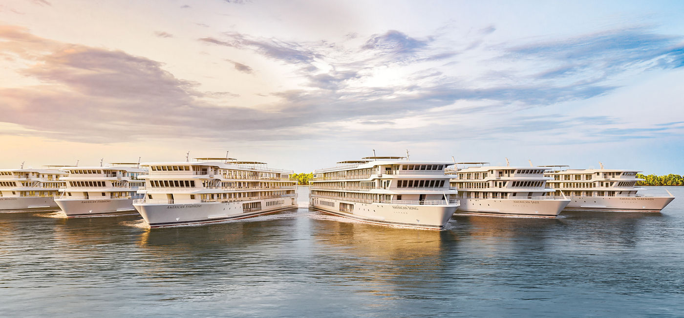 Image: American Cruise Lines' new modern riverboat fleet. (photo via American Cruise Lines) ((photo via American Cruise Lines))