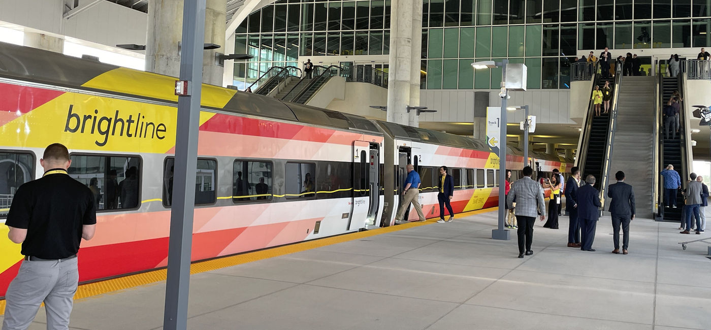 Image: The Brightline Train (Photo Credit: Sara Perez Webber)