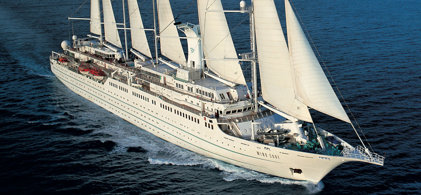 Image: Windstar Cruises' Wind Surf. (Photo via Windstar Cruises)