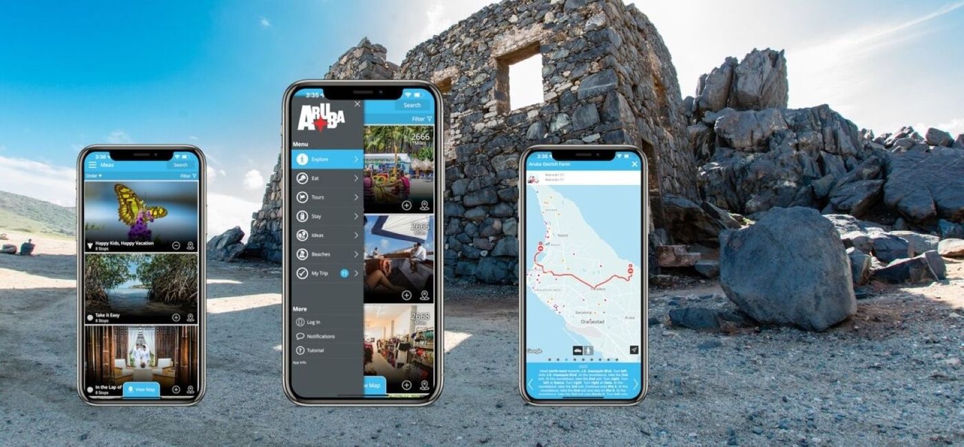 Image: The myAruba app. (photo via Aruba Tourism Authority) ((photo via Aruba Tourism Authority))