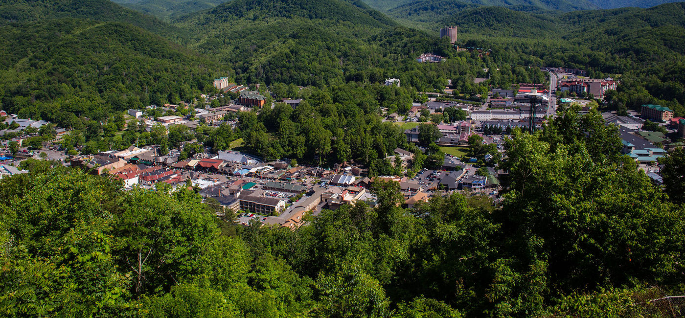Image: Gatlinburg, Tennessee from up above. (Flickr/Brandon Shea)