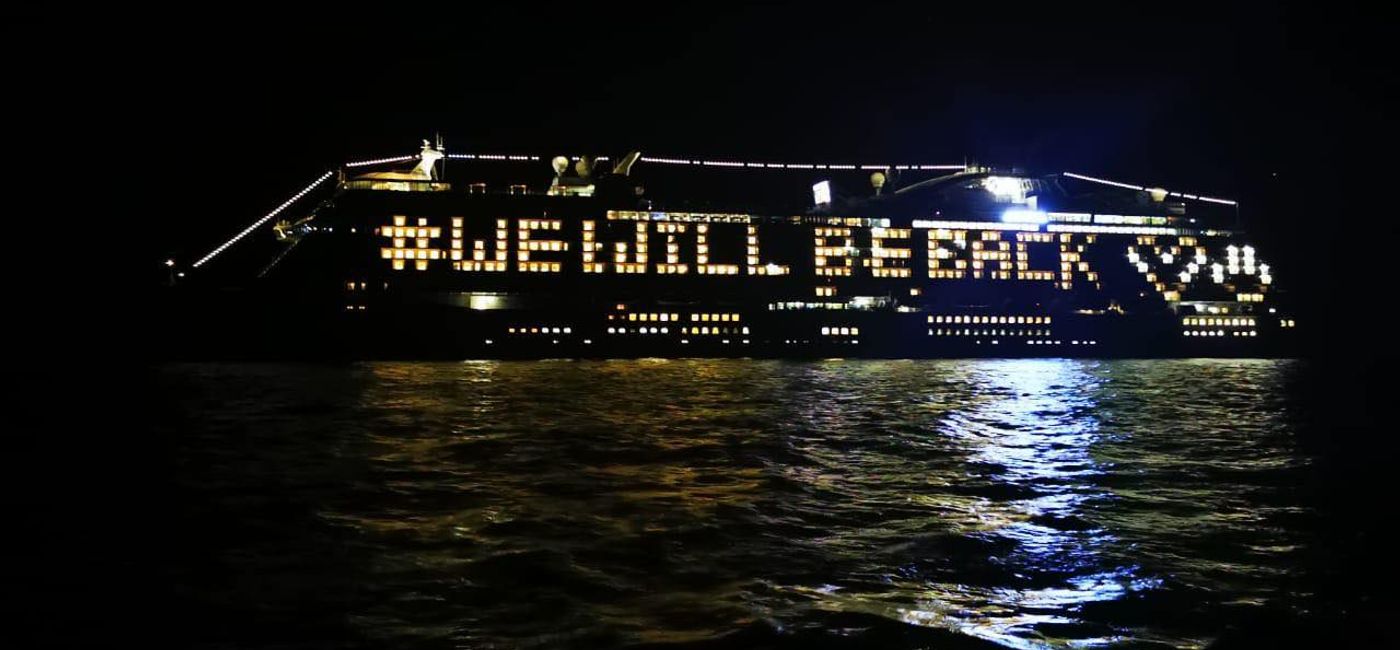 Image: The Sky Princess crew vows to return sailing. (Courtesy of Princess Cruises)