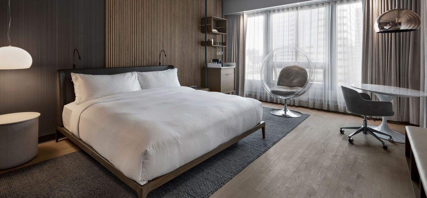 Image: Une chambre à l'Hotel Le Germain Montréal (Une chambre à l'Hotel Le Germain Montréal)