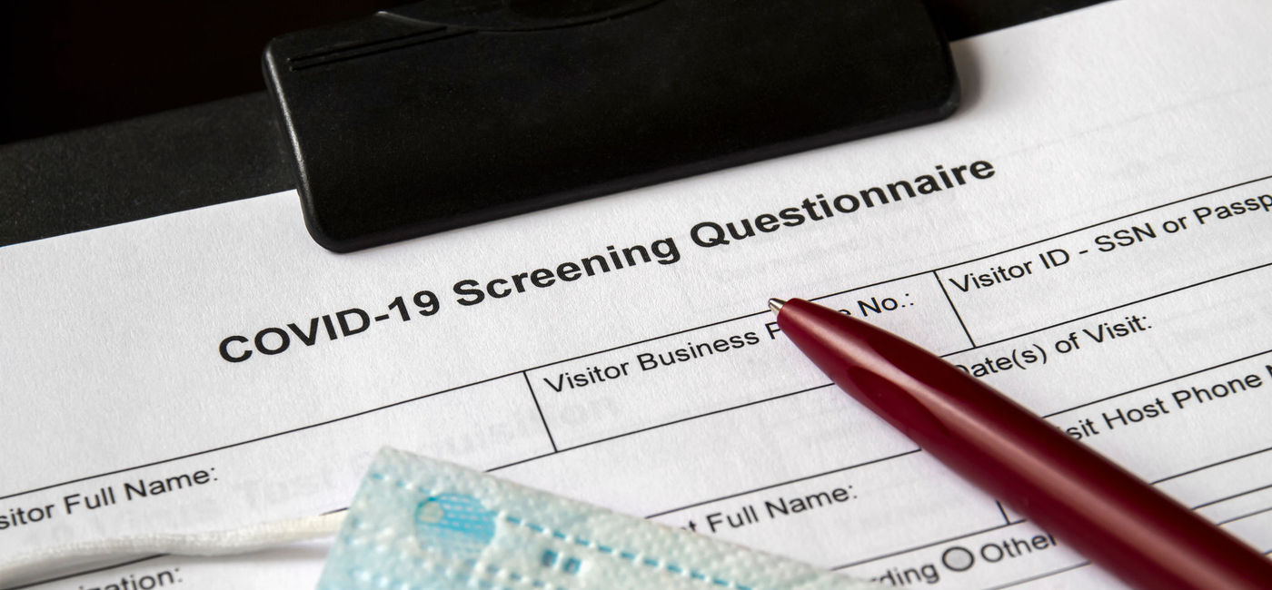 Image: PHOTO: COVID-19 Screening Questionnaire. (photo via marketlan / iStock / Getty Images Plus)