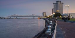 View of the Mississippi River from the New Orleans Riverfront
