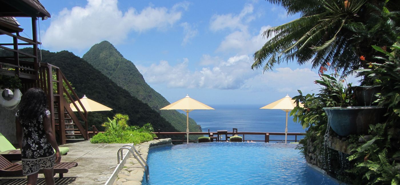 Image: "It's Time for Saint Lucia" offers travel agents stays at the Ladera Resort. (Photo by Brian Major)