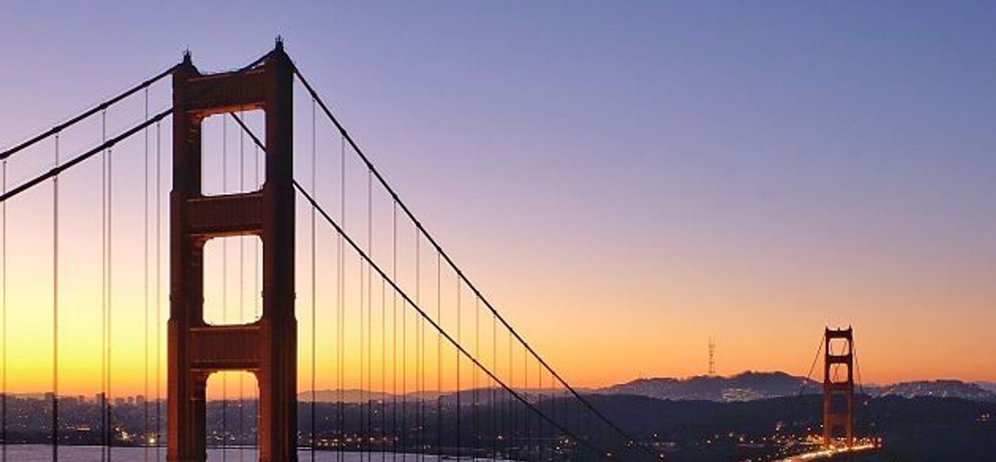 Image: PHOTO: Twilight at the Golden Gate Bridge in San Francisco. (photo by Michelle Rae Uy)