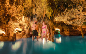 'Underground Expedition' at Xplor Park, Riviera Maya, Mexico.
