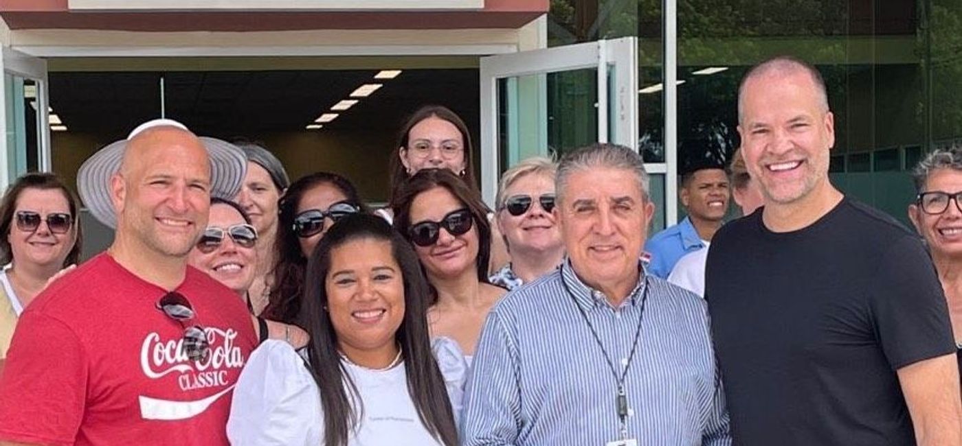 Image: ACTA's Marco Pozzobon (left) and Air Canada's Jamie Fox (right) were onboard for the ACTA Immersive Destination Experience in the Dominican Republic. (Photo Credit: Elyssia Roseblade)