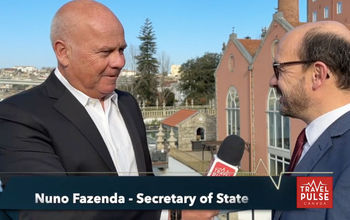 John Kirk with Nuno Fazenda, Secretary of State, Portugal
