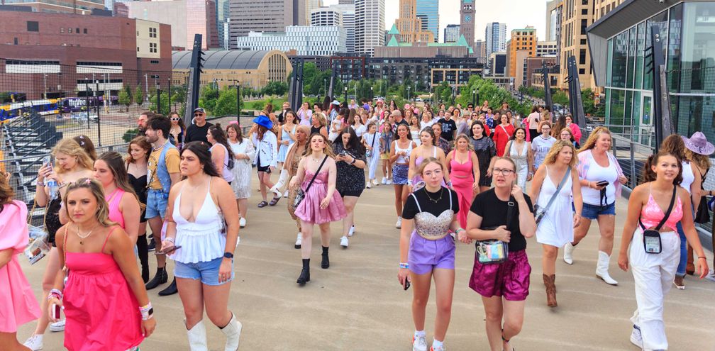 Swift Eras Concert Goers in Minneapolis