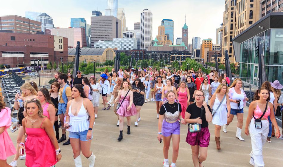 Swift Eras Concert Goers in Minneapolis