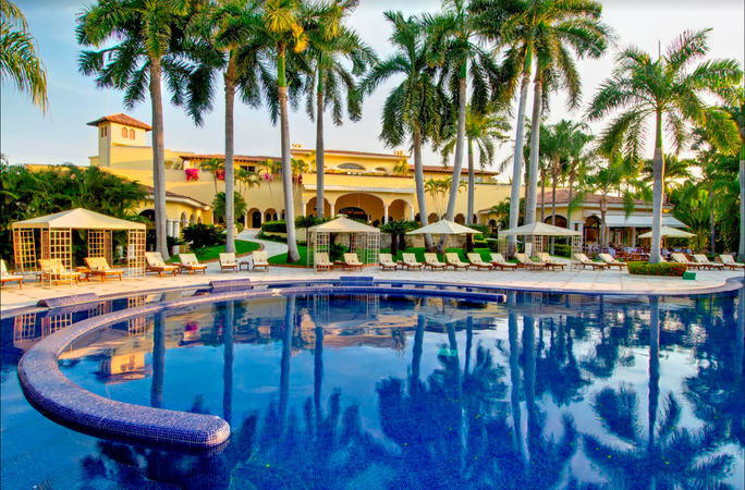Swimming pool at Casa Velas in Puerto Vallarta, Mexico. Casa Velas, Puerto Vallarta, Mexico, Velas Resorts, swimming pool