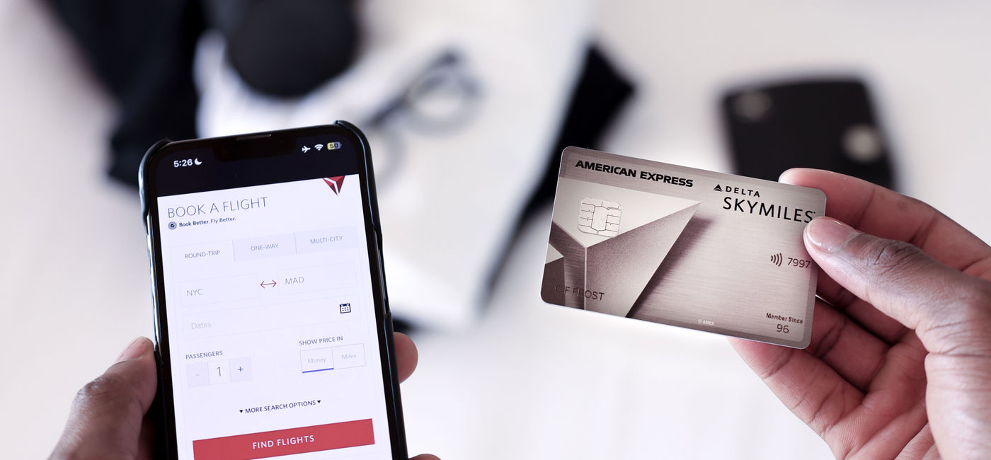 Image: A SkyMiles Card member. (photo via American Express) ((photo via American Express))