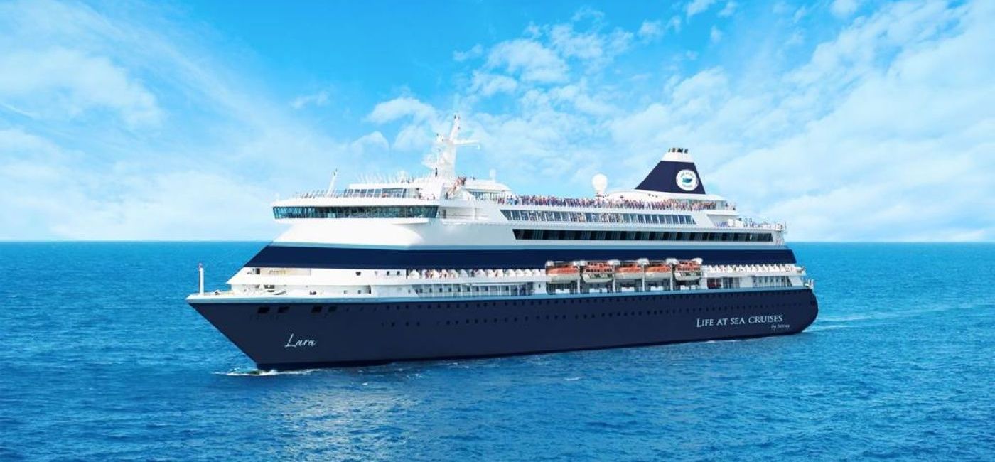 Image: Rendering of the MV Lara, the ship that will take travelers on a three-year-long cruise. (Photo Credit: Miray Cruises)