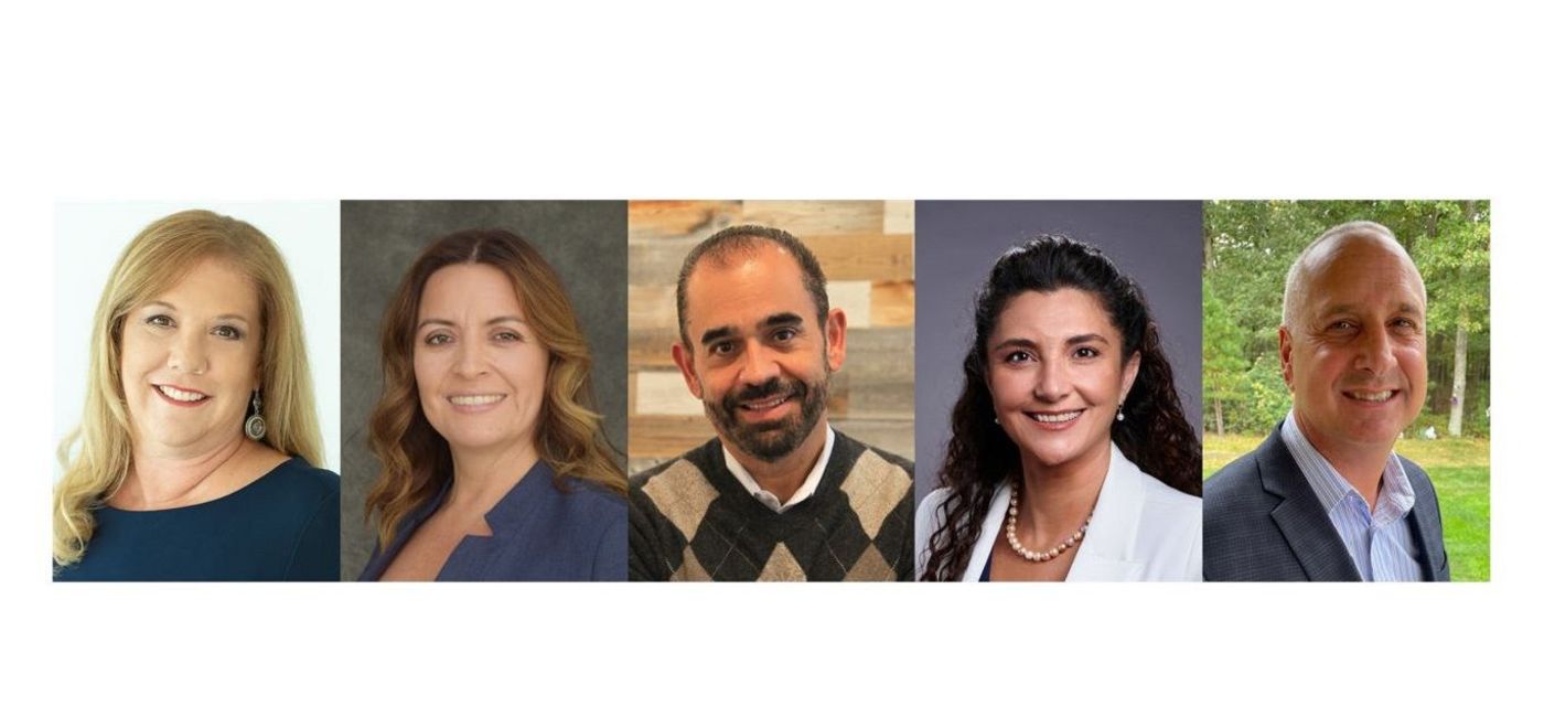 Image: Atlas Ocean Voyages announces new executive appointments, from left to right: Colleen Rodriguez, Vice President, Marketing; Jacqueline Leyva, Sr. Director, Guest Services, Reservations and Air-Sea; Robert Cao, Sr. Director, Charters, Meetings and Incentives; Oya Bekisoglu, Regional Sales Director, Central U.S.; Anthony Iozzia, Regional Sales Director, Northwest, New England and Eastern Canada. (photo via Atlas Ocean Voyages)