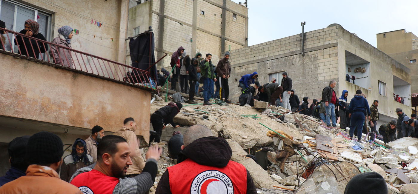 Image: The Syrian Arab Red Crescent provides emergency aid and rescue response to people in Syria following the devastating earthquake. (photo via Syrian Arab Red Crescent) ((photo via Syrian Arab Red Crescent))