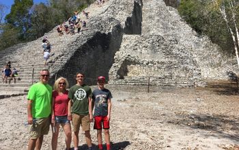 ancient Coba pyramid in Mexico