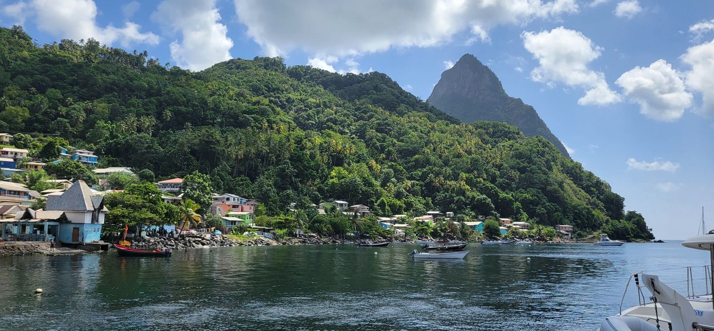 Image: Saint Lucia off Soufriere coast (photo by Brian Major)