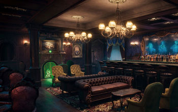 Disney Treasure, Disney Cruise Line, Haunted Mansion Parlor, Disney cruise line food and beverage