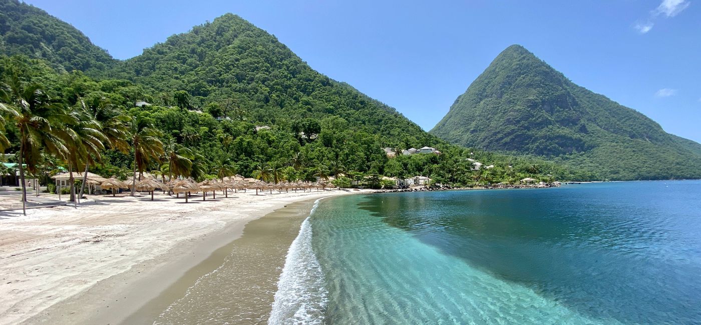 Image: The Pitons in Saint Lucia. (photo via Chelsea Davis)