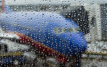 Southwest airlines, rain