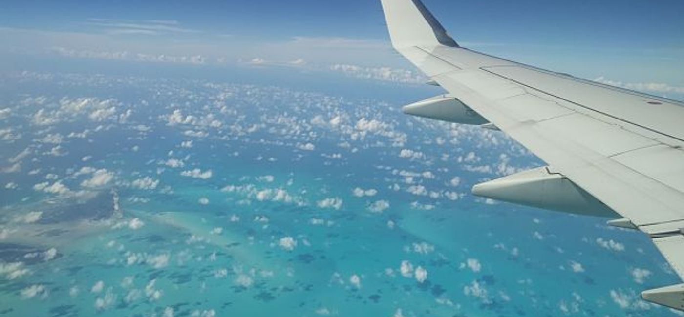 Image: PHOTO: The Bahamas from a plane. (photo by Eric Bowman)