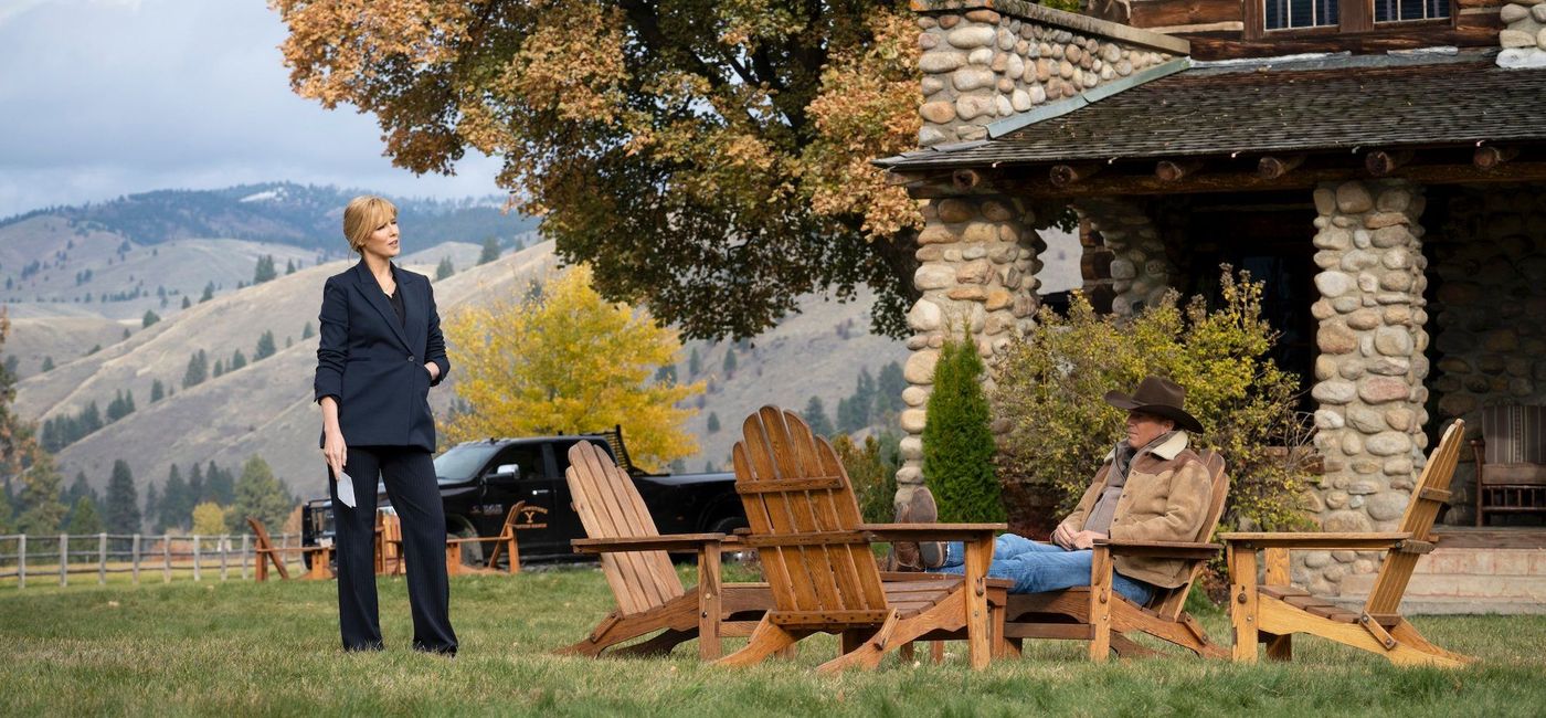 Image: Kelly Reilly as Beth Dutton and Kevin Costner as John Dutton star in Paramount Network's TV series 'Yellowstone'. (photo courtesy of Paramount Network)