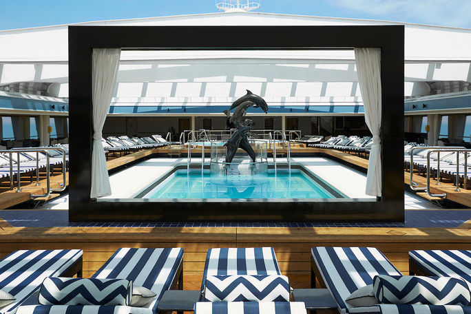 Pool onboard the Celestyal Journey Pool onboard the Celestyal Journey
