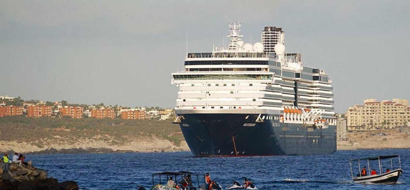 Image: PHOTO: Bow of Holland America Line's ms Westerdam. (photo by Jason Leppert)