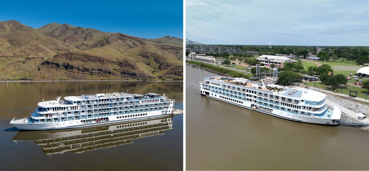 Image: American Cruise Lines christened the American Jazz and American Serenade the first week of May, 2023.  (Photo Credit: American Cruise Lines)