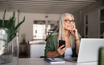 Travel agent working from home