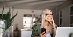 Travel agent working from home