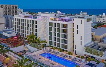 Exterior view of Moxy South Beach.
