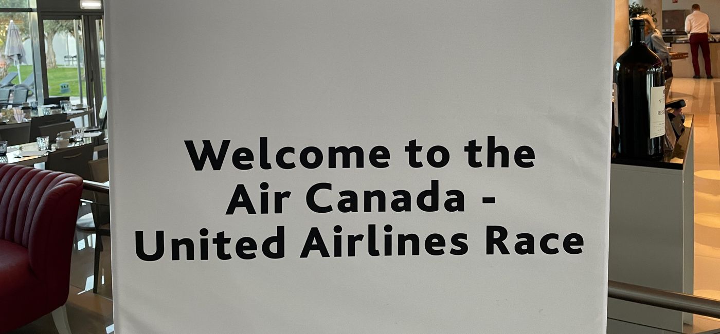 Image: Thirty agents plus media members will compete today in the Air Canada-United Airlines race in Evora, Portugal. (Bruce Parkinson)