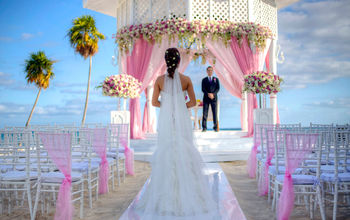 The outdoor wedding gazebo at Paradisus Playa del Carmen.
