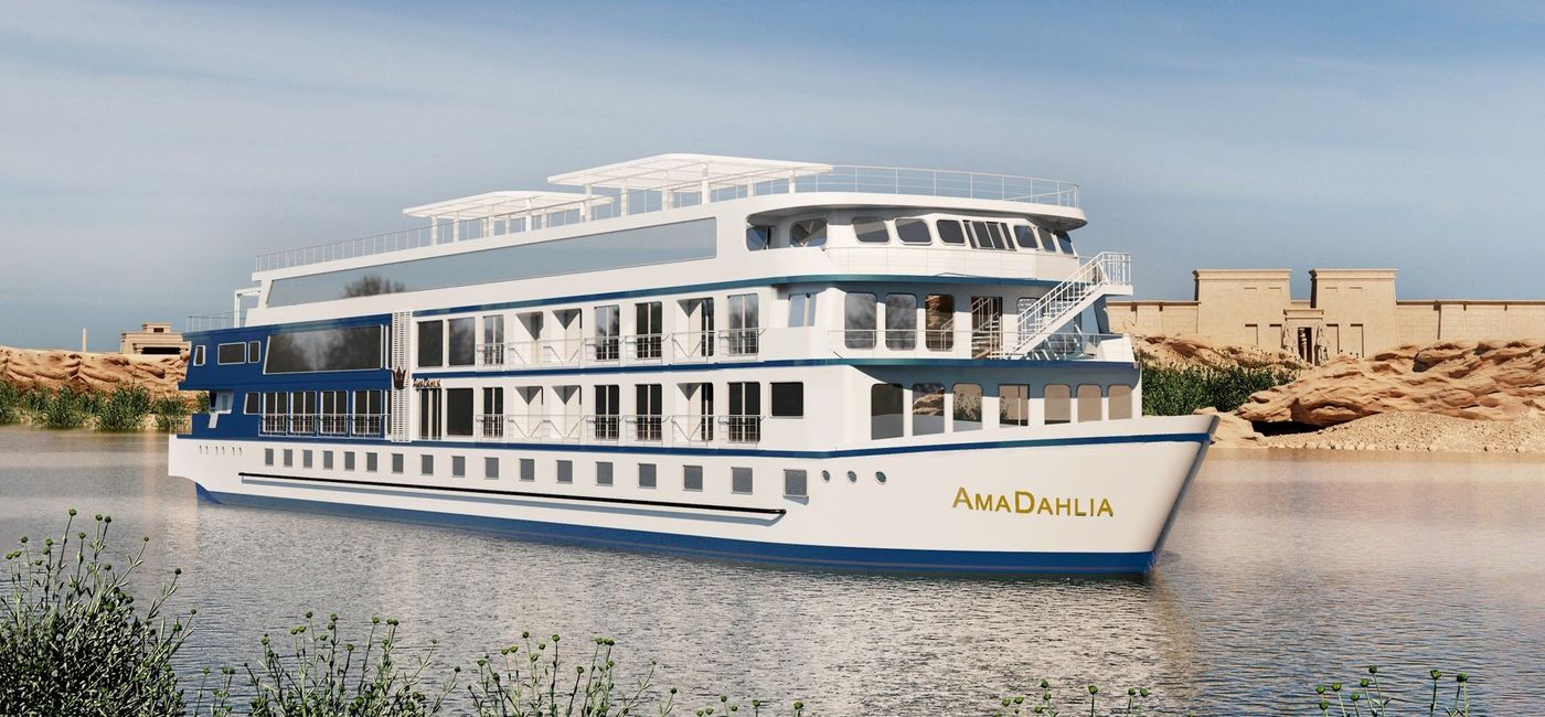Image: AmaDahlia will soon be joined on the Nile by AmaLilia. (AmaWaterways)