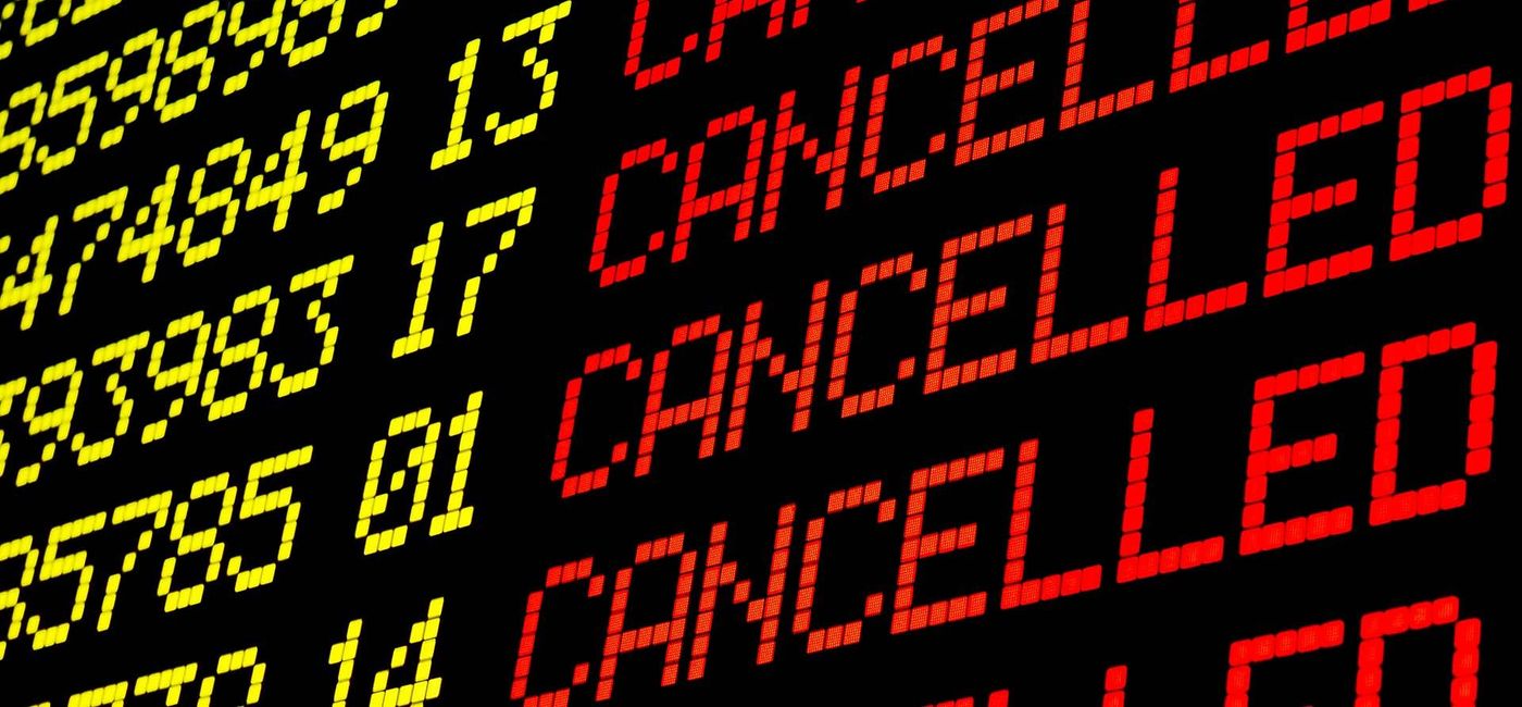 Image: PHOTO: Cancelled flights (photo courtesy Mimadeo/iStock/Getty Images Plus)