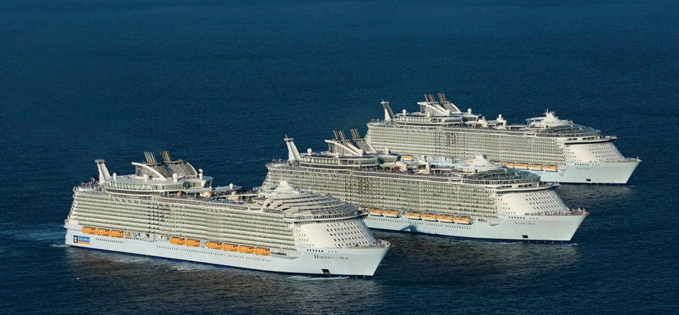 Image: PHOTO: Royal Caribbean cruise ships. (photo courtesy of Royal Caribbean) (Royal Caribbean Cruise)